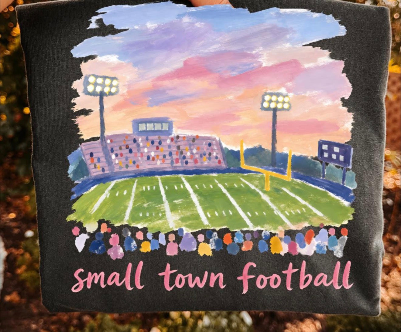 Small town football Comfort Colors Tee