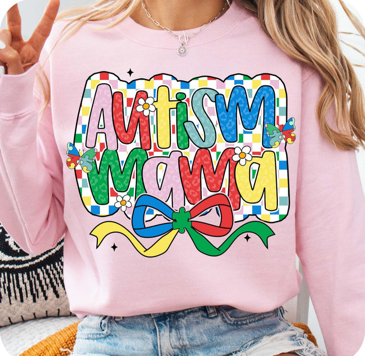 Autism mama ADULT TEE OR PULLOVER