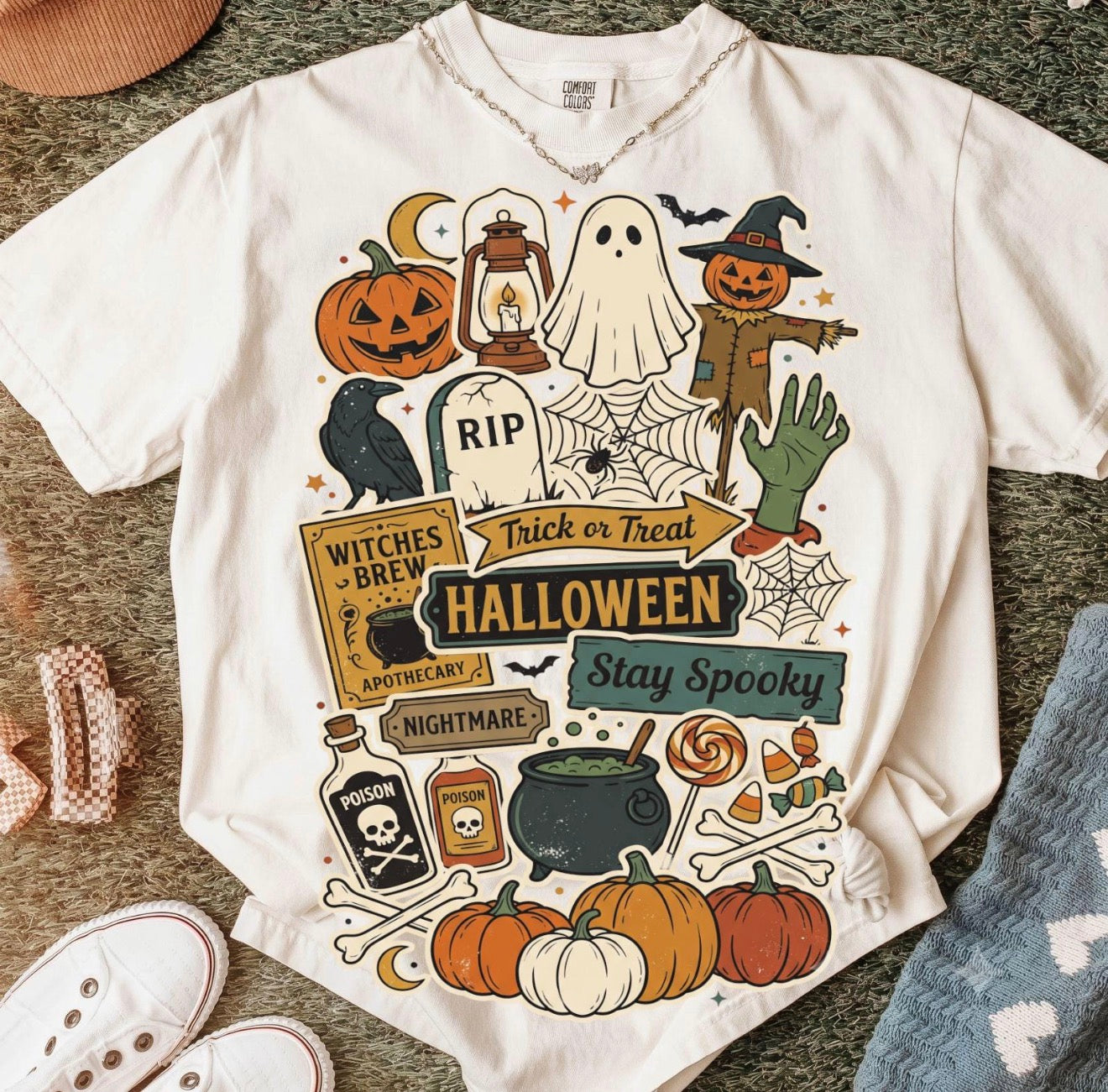 Halloween Collage  Comfort Colors Tee