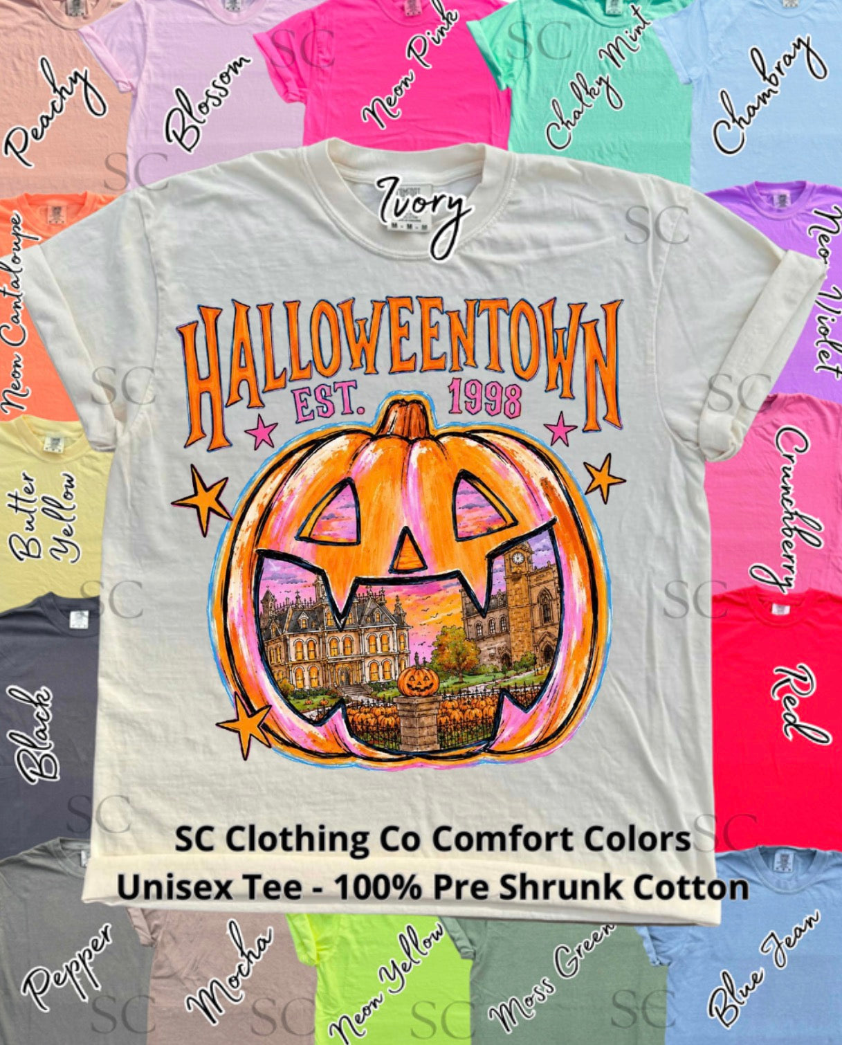 Halloween Town Comfort Colors Tee