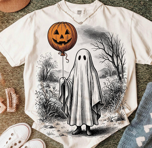 Ghost Pumpkin  Comfort Colors Tee