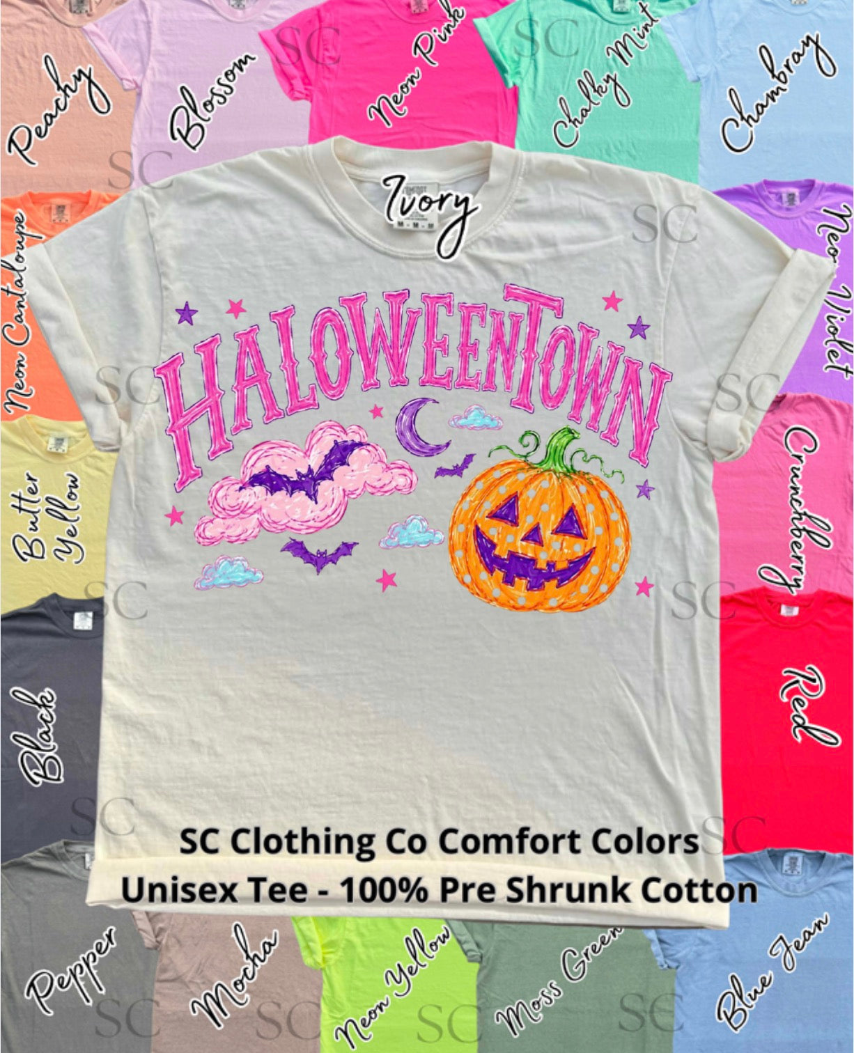 Halloween Town  Comfort Colors Tee