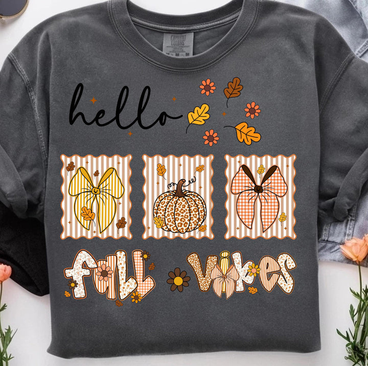 Hello Fall Vibes Comfort Color Tee