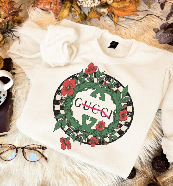 G Christmas wreath   Pullover