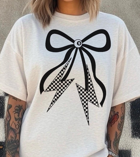 Lighting bolt bow ADULT TEE OR PULLOVER