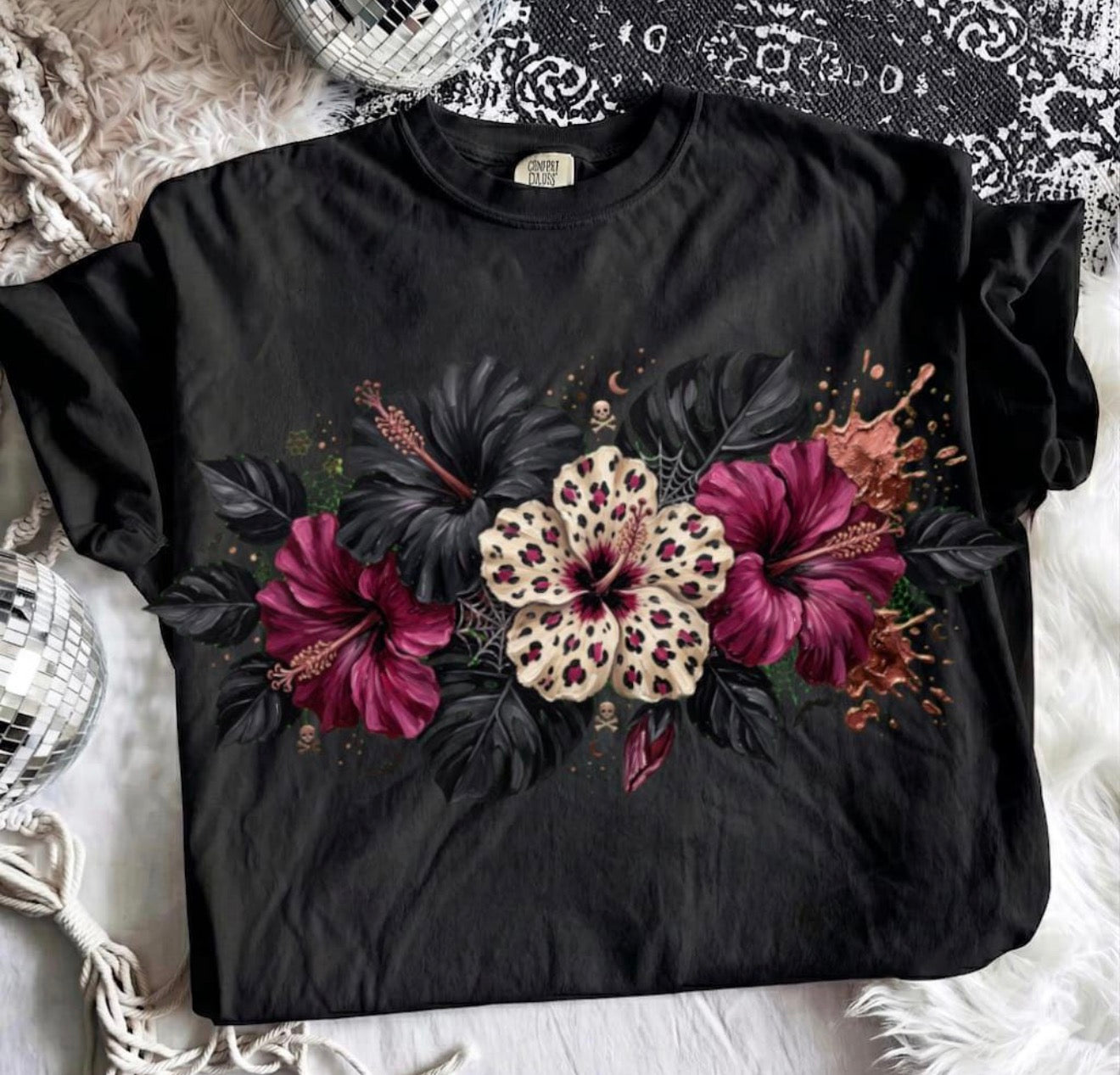 Spooky Florals  Comfort Colors Tee