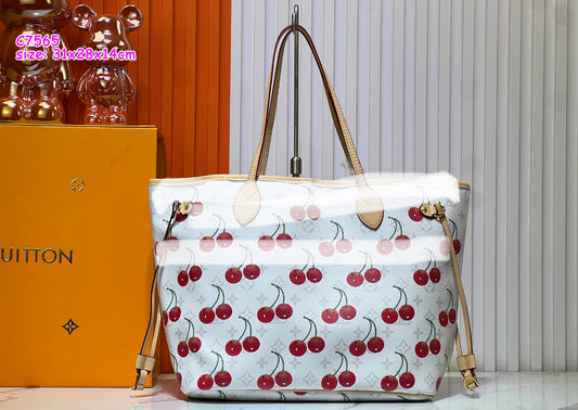 Vee cherry large never one Tote