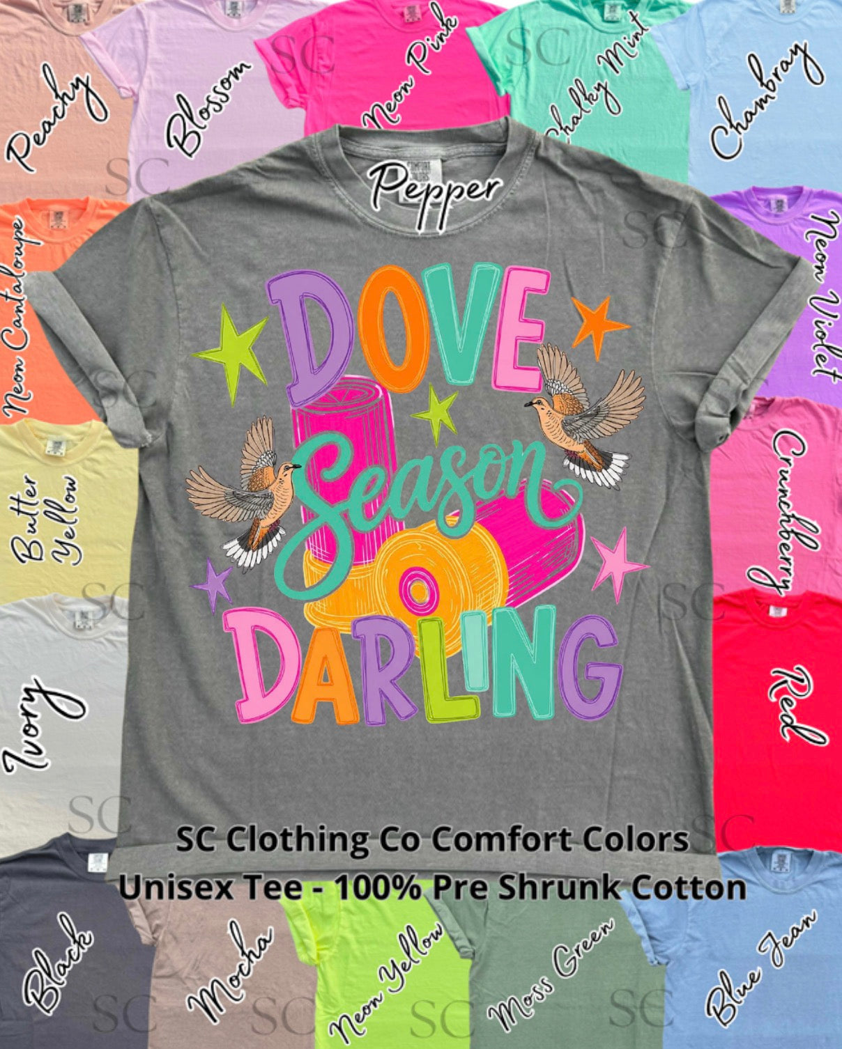 Dove Season Darlin  Comfort Colors Tee