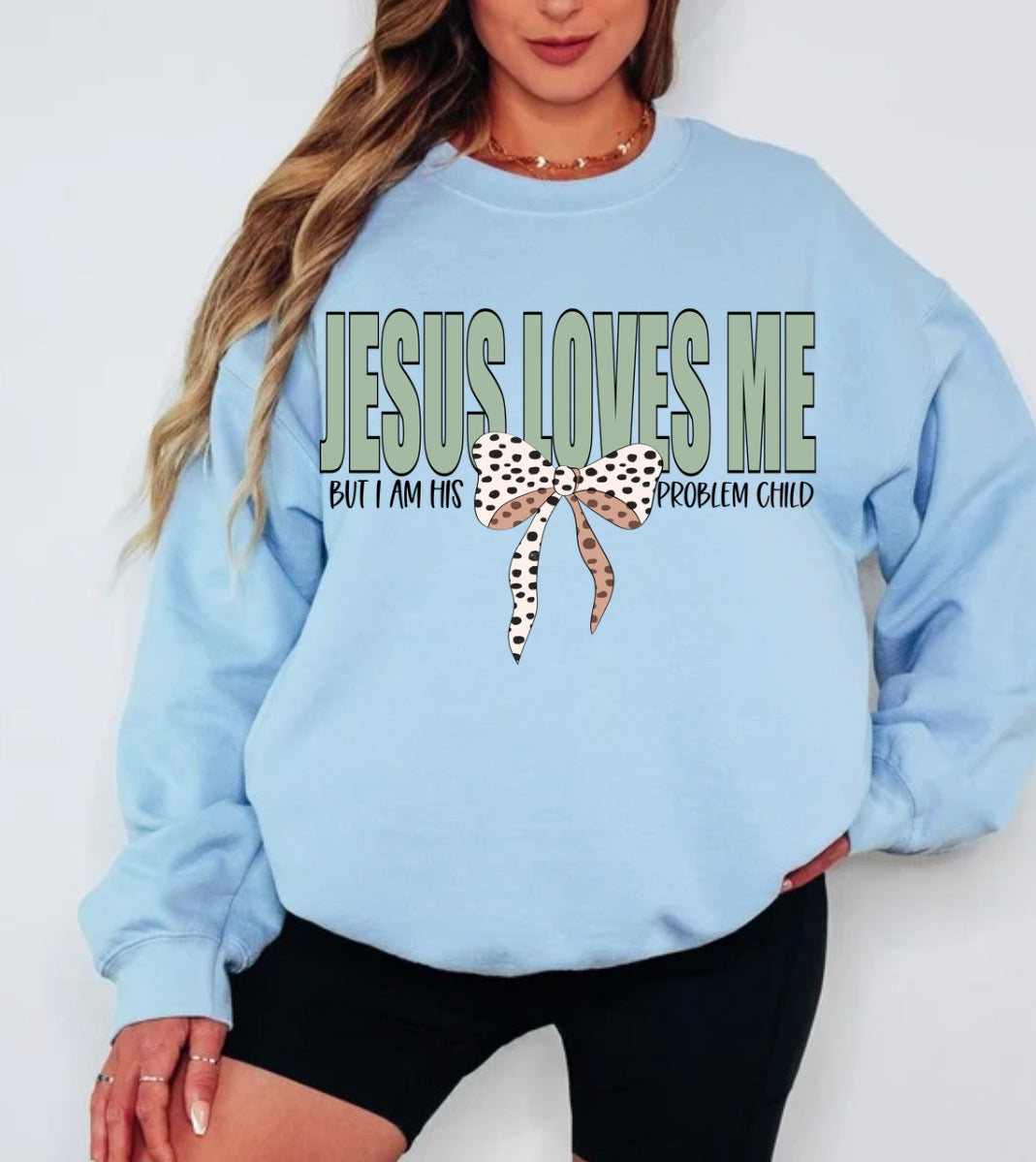 Pullover Jesus Loves Me Funny