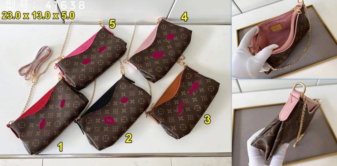 Vee small gold chain crossbody