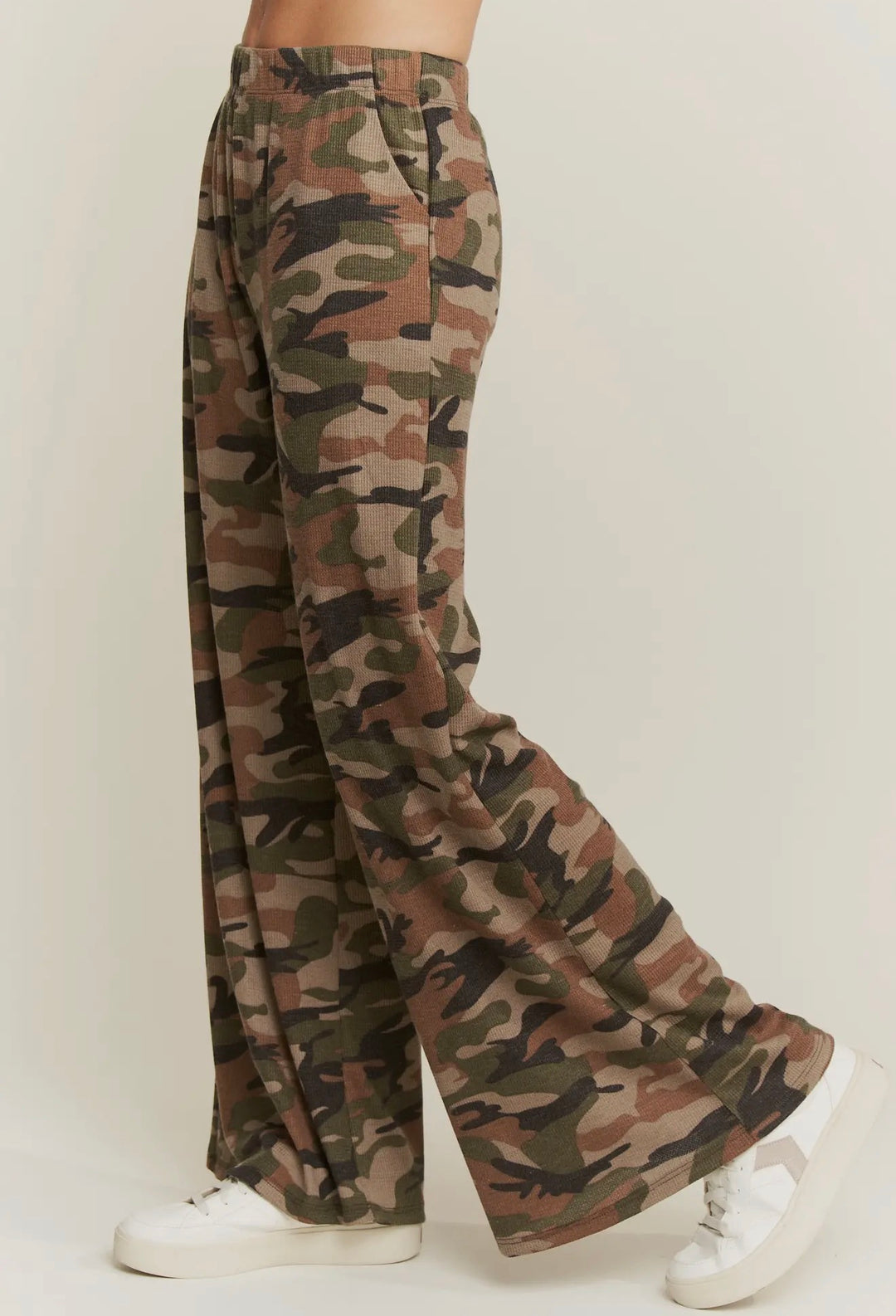 Army Camo Wide Leg Pants