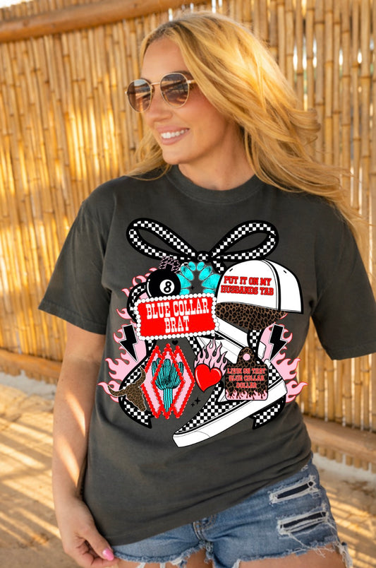 Blue Collar Brat Comfort Colors Tee