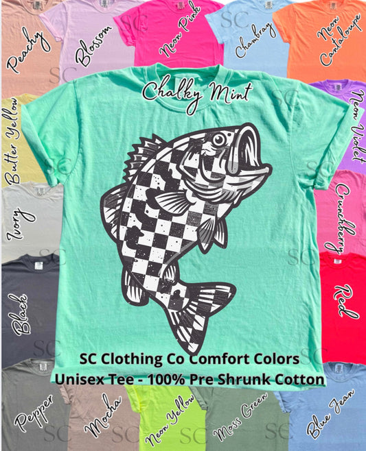 Checkered Catch Comfort Colors Tee