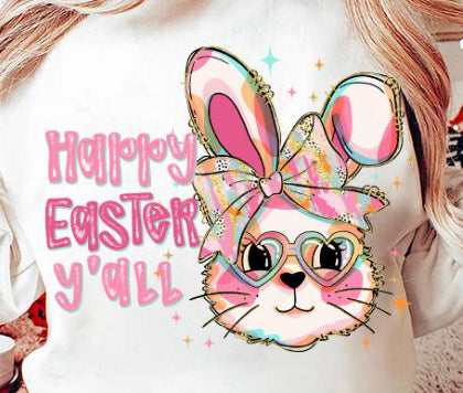 Happy Easter yall ADULT TEE OR PULLOVER