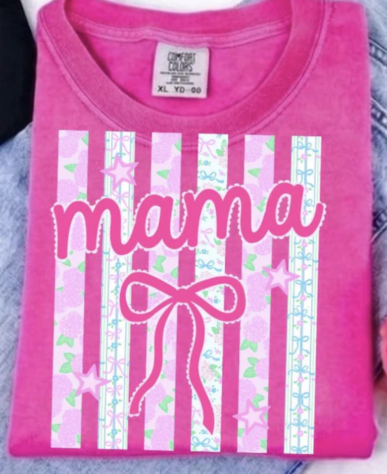 Mama Floral Coquette Comfort Colors Tee