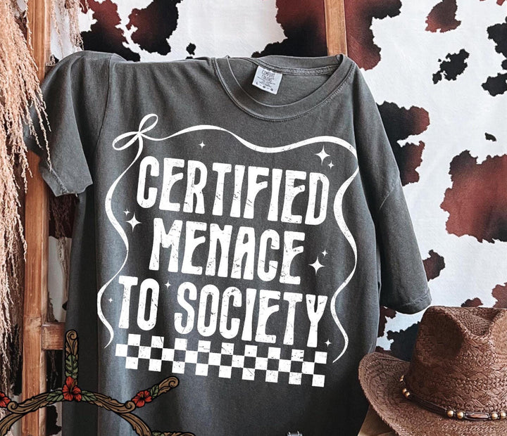 Certified menace ADULT TEE OR PULLOVER