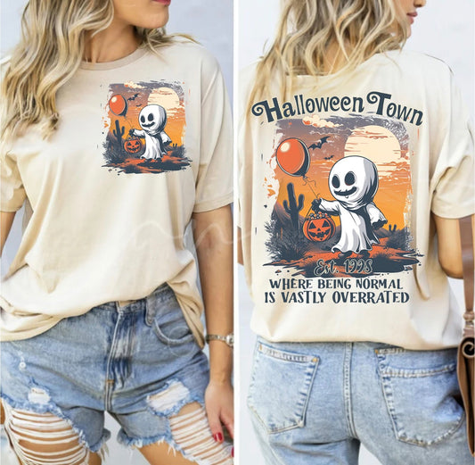 Halloween Town Pocket Comfort Colors Tee