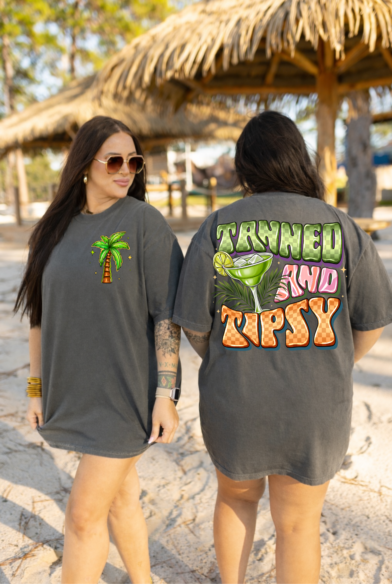 Tanned & Tipsy {Pocket design} Comfort Colors Tee