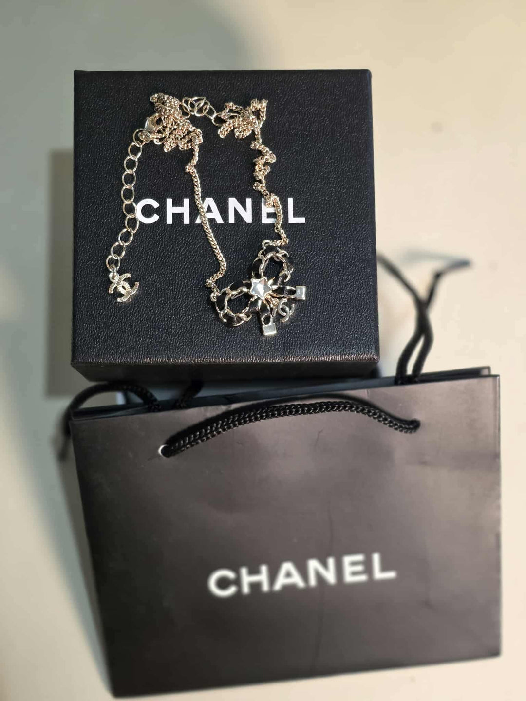 Double C Bow Necklace