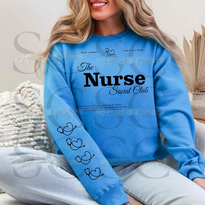Nurse Social Club Pullover ANY COLOR