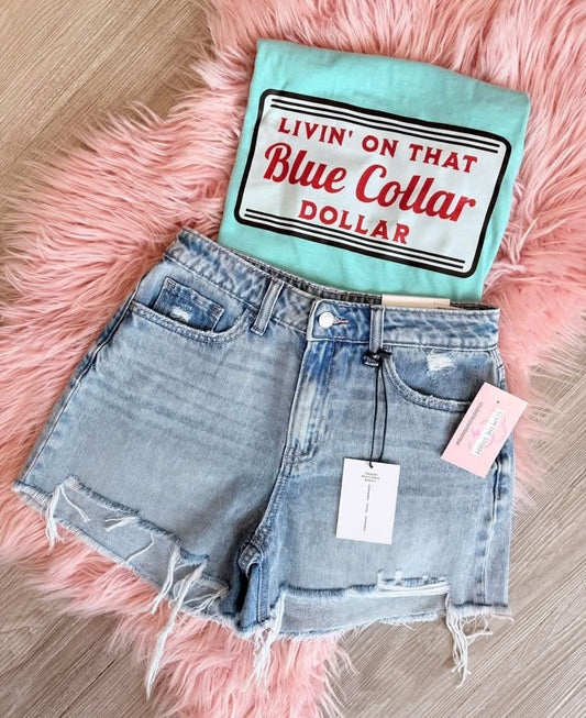 Blue collar dollar ADULT TEE OR PULLOVER