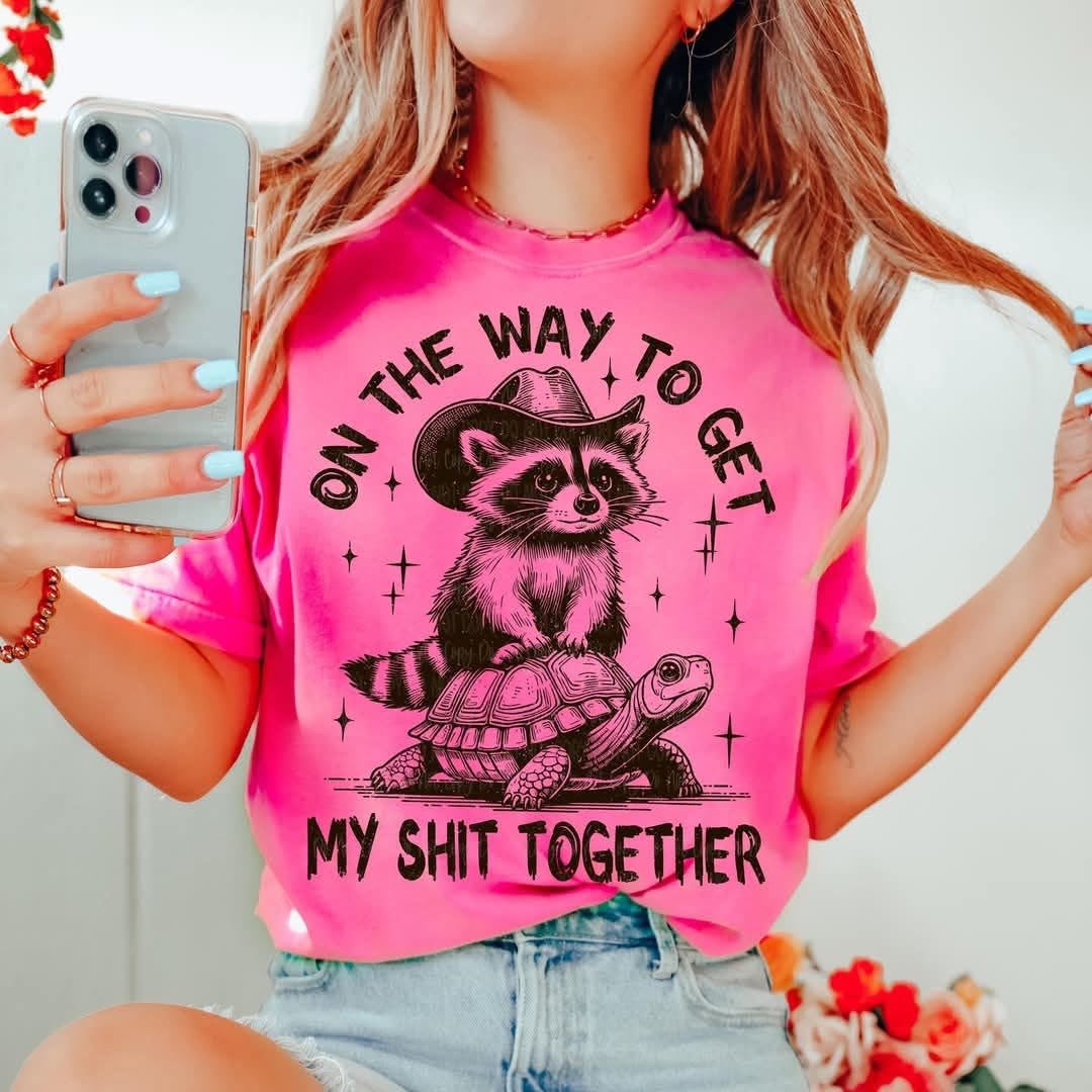 OMW Raccoon ADULT TEE OR PULLOVER