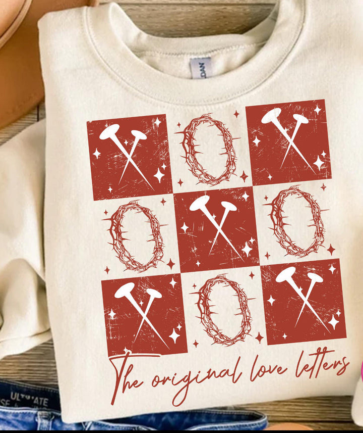 Xoxo Love Letters ADULT TEE OR PULLOVER