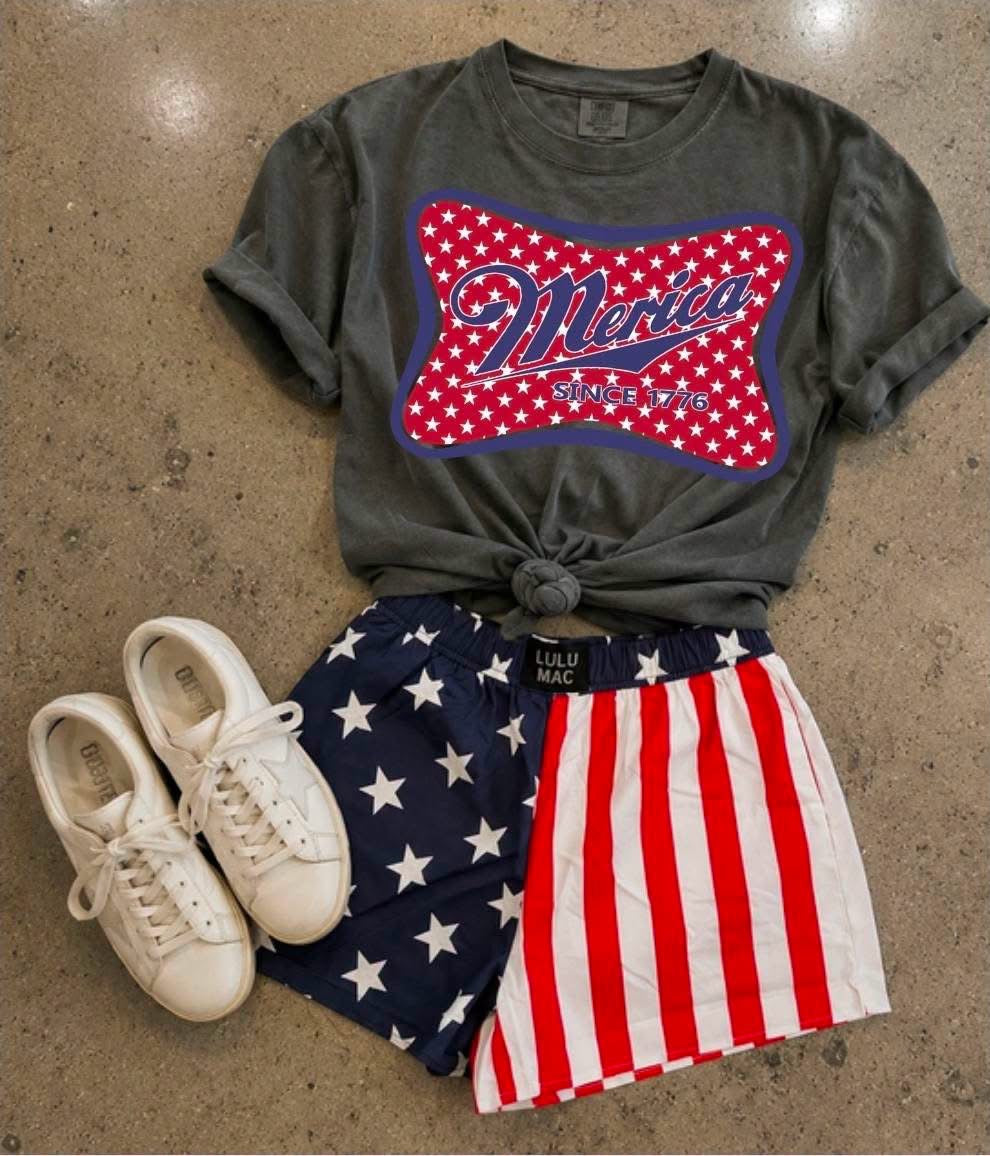 Merica Top Only Comfort Colors Tee