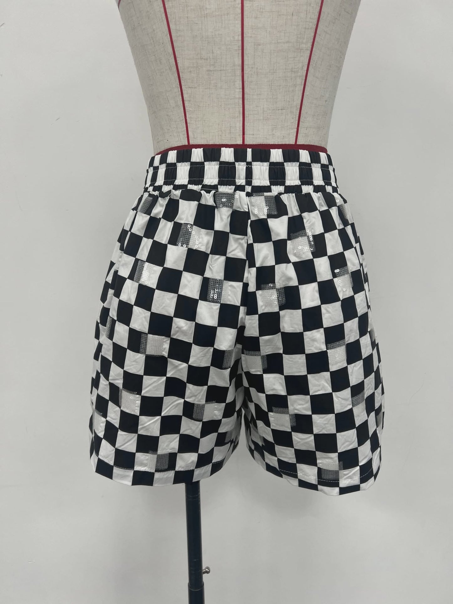 Checkmate Sparkle Shorts by SC Clothing [[custom]] *ARRIVAL MID JUNE*