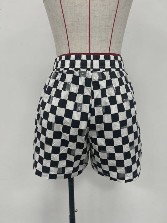 Checkmate Sparkle Shorts by SC Clothing [[custom]] *ARRIVAL MID JUNE*