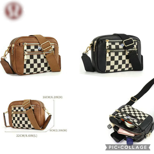 Lu checkered crossbody
