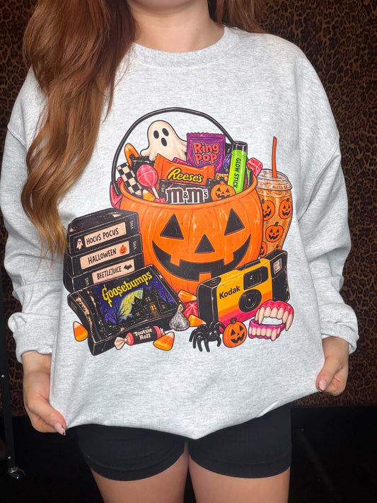 Halloween Time Pullover Kelly