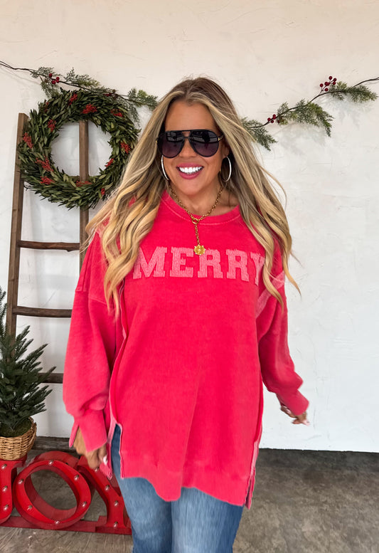 MERRY CLASSIC CREW PULLOVER
