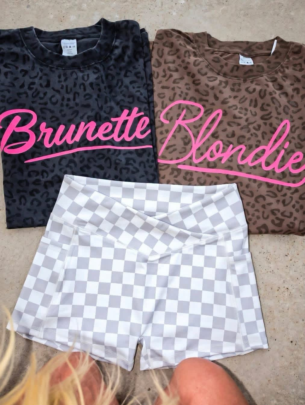 Brunette {BROWN OR BLACK Leopard} Oversized Tee