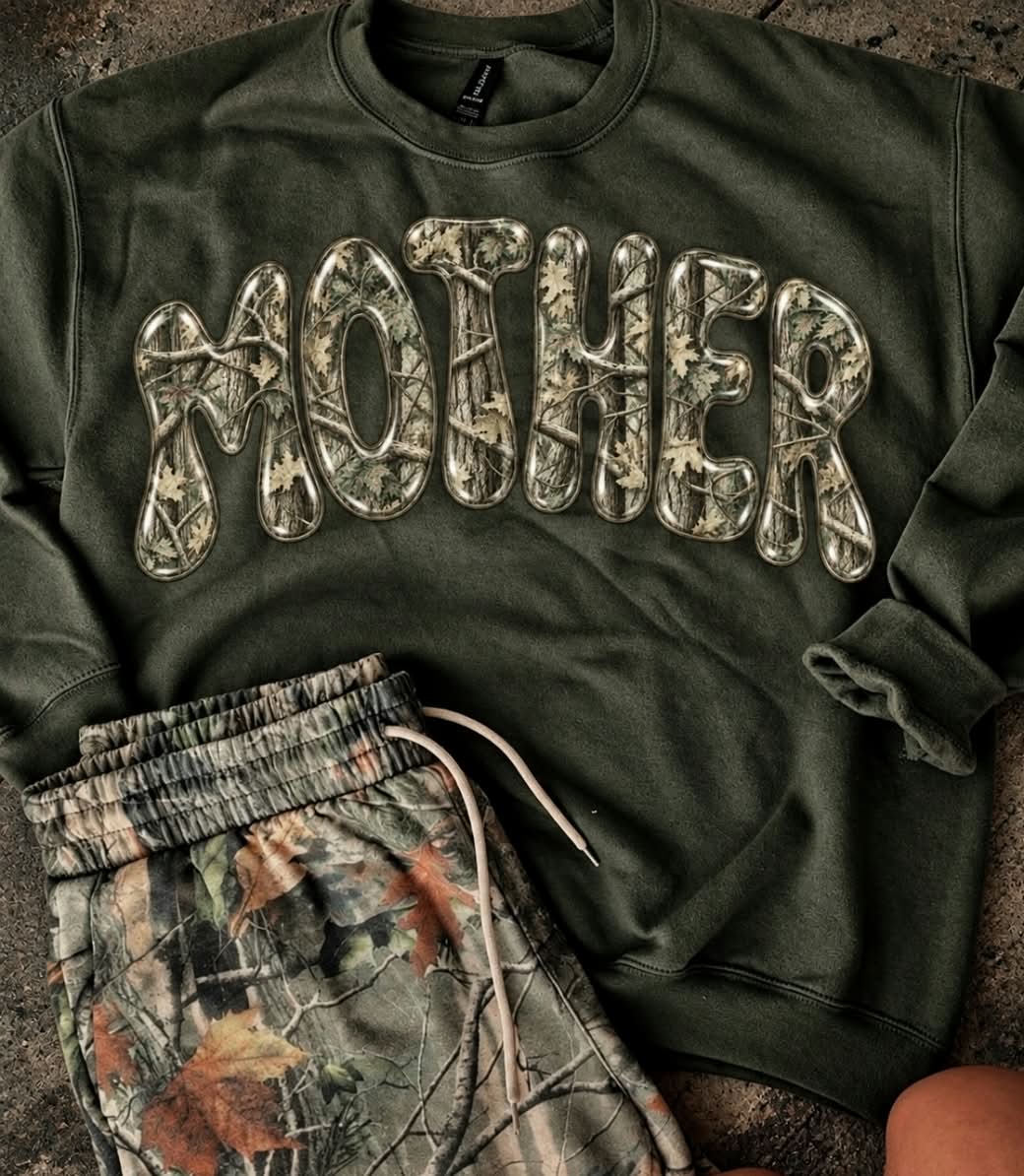 Mother Hunter Green Camo Shorts & Pullover {SET OR SEPARATE}