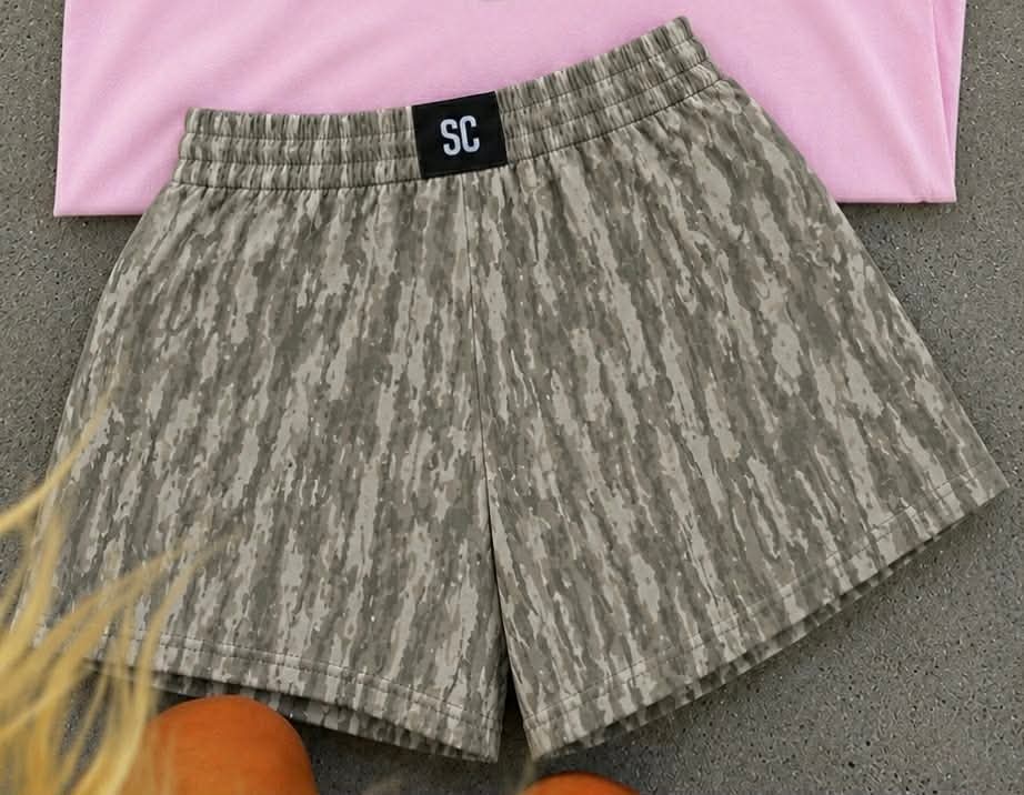 SC Exclusive River Bark Camo Shorts {ARRIVAL by AUGUST 10TH}
