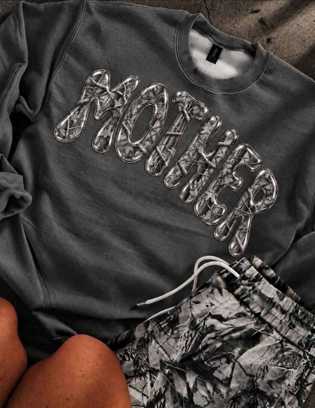 Mother Washed Out Camo Shorts & Pullover {SET OR SEPARATE}