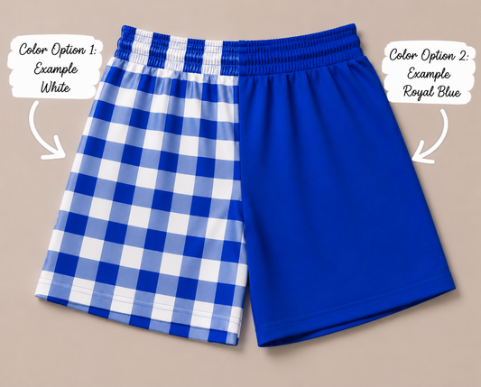 SC EXCLUSIVE custom Gingham Game Day Shorts {only} Arrival Mid August
