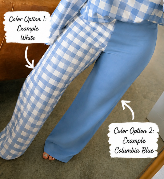 SC EXCLUSIVE custom Gingham Game Day Pants {only} Arrival Mid August