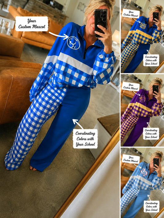 SC EXCLUSIVE custom Gingham Game Day SET Arrival Mid August