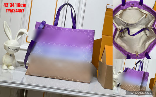 Ombre vee butter style tote