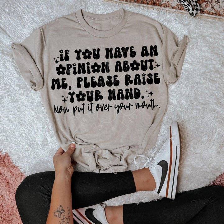 If you have an opinion ADULT TEE OR PULLOVER