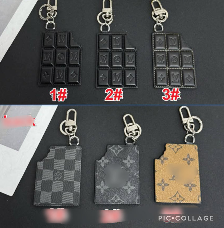 Chocolate Bar Vee Keychain