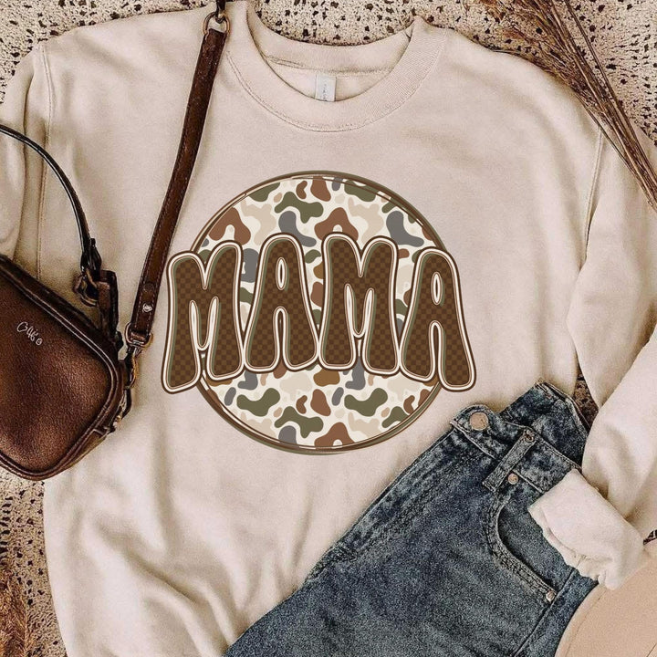 Mama Boujee camo  Pullover
