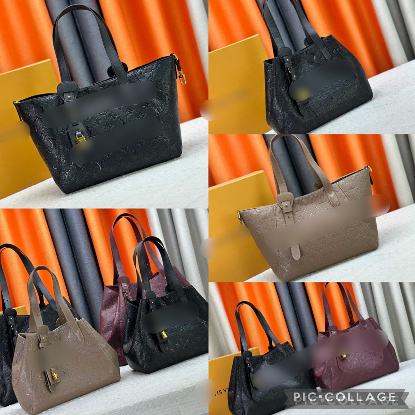 Embossed Leather Shoulder Vee