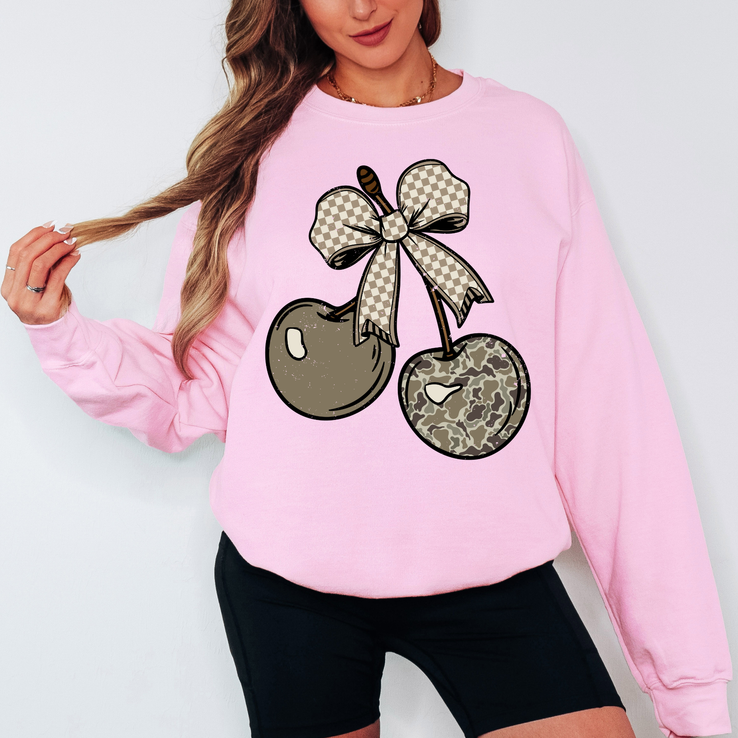 Camo Cherries Pullover
