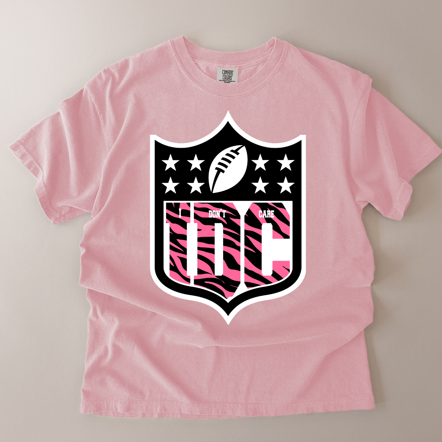 Idc Pink/Black Zebra Comfort Colors Tee