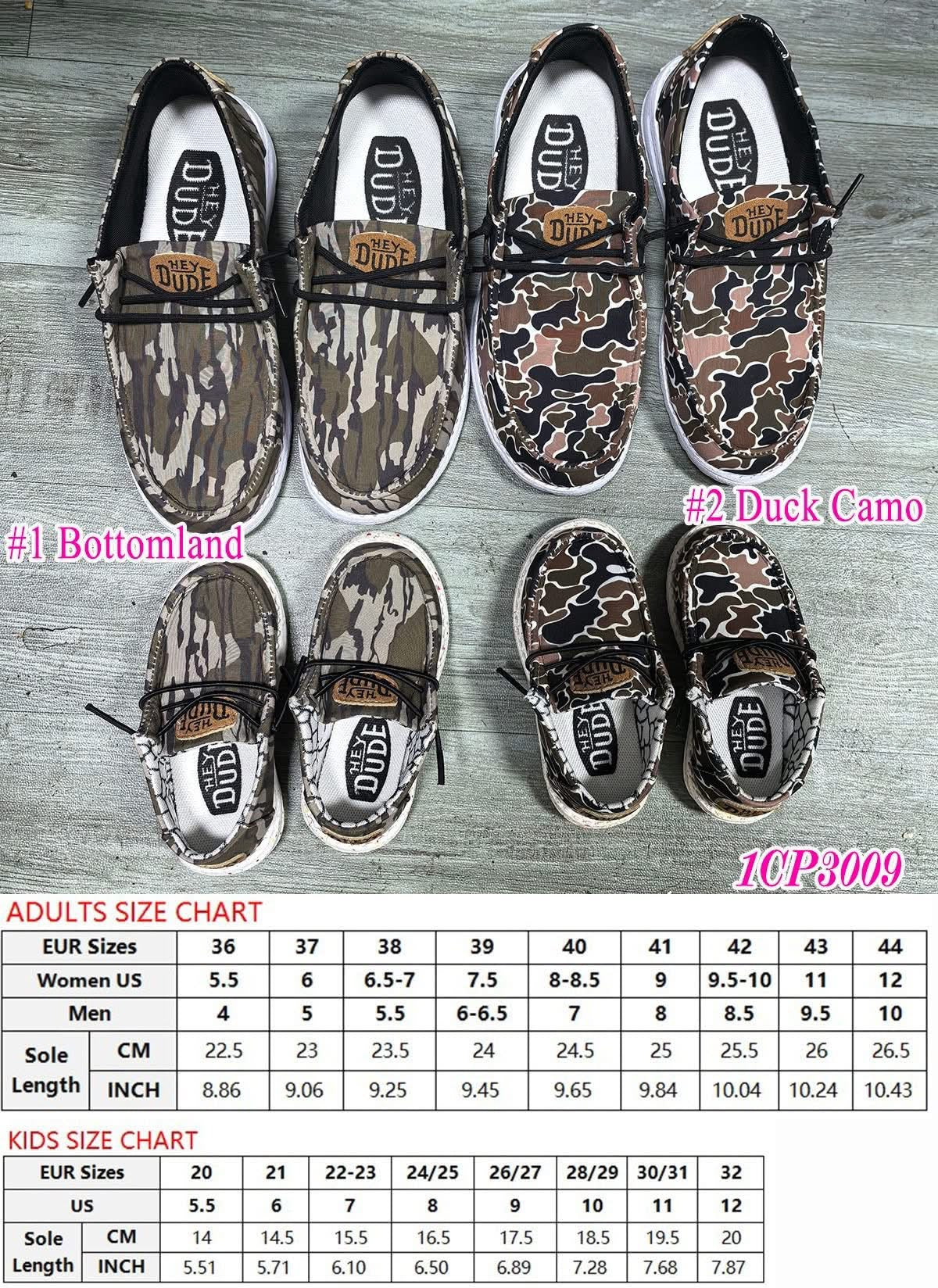 Camo dude shoes toddler