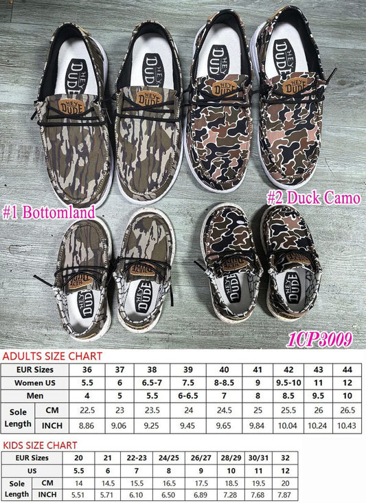 Camo dude shoes toddler