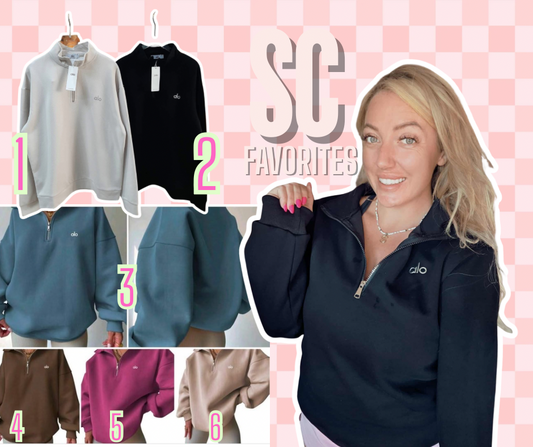 A lo quarter zip